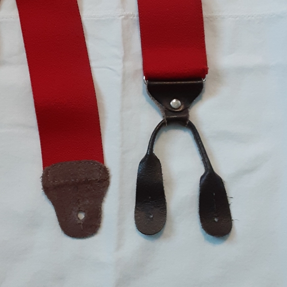 Suspenders braces, red big man 55" - Picture 6 of 8